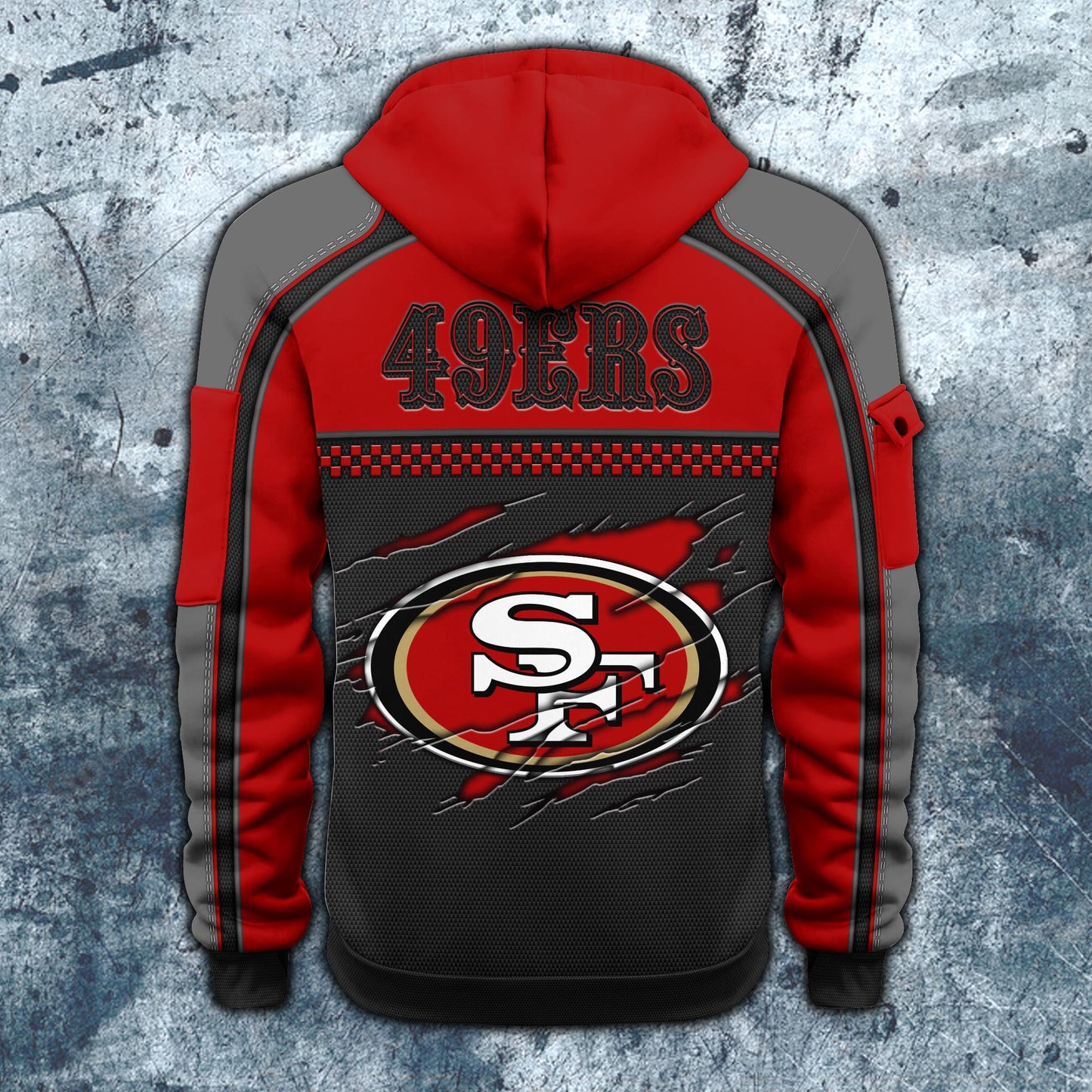 NFL x SF Personalized Half-zip Hoodie HLP