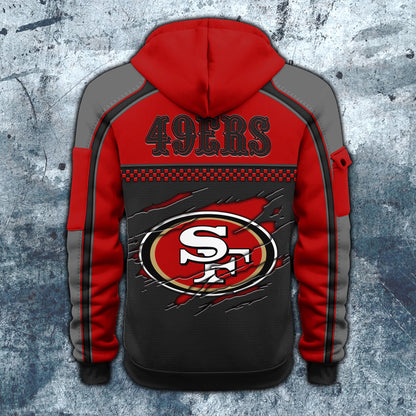NFL x SF Personalized Half-zip Hoodie HLP