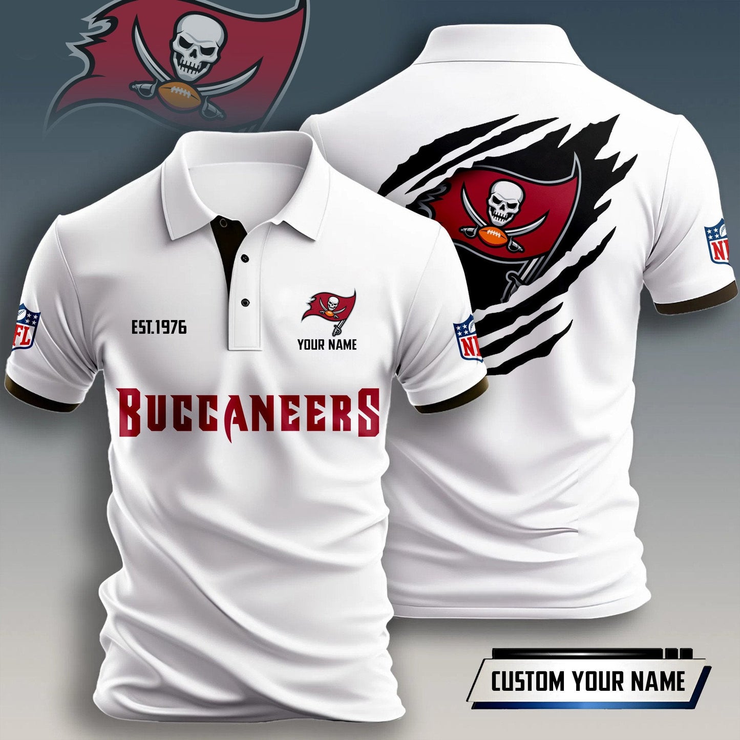 NFL x TB Est Personalized Polo Shirt HLP