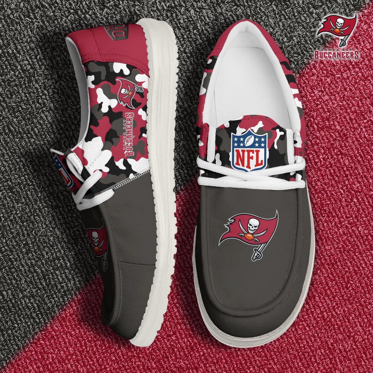 NFL x TB Personalized Canvas Loafer Shoes HLP
