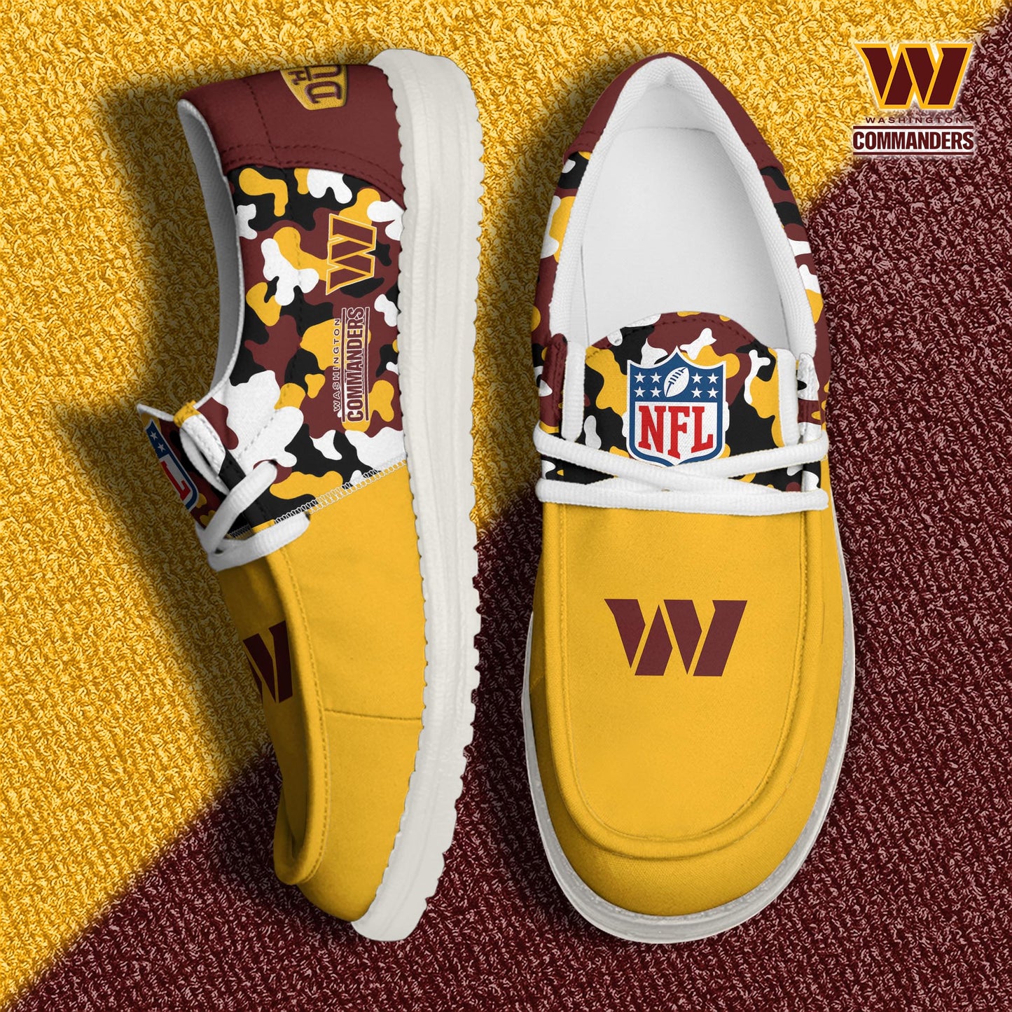 NFL x WAS Personalized Canvas Loafer Shoes HLP