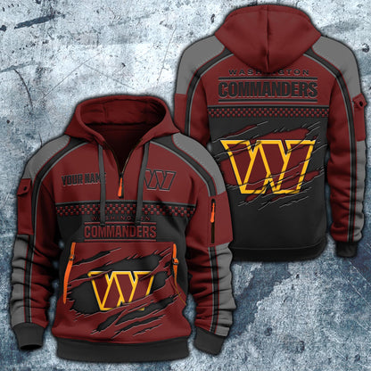 NFL x WAS Personalized Half-zip Hoodie HLP
