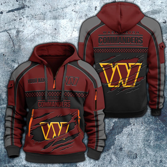 NFL x WAS Personalized Half-zip Hoodie HLP