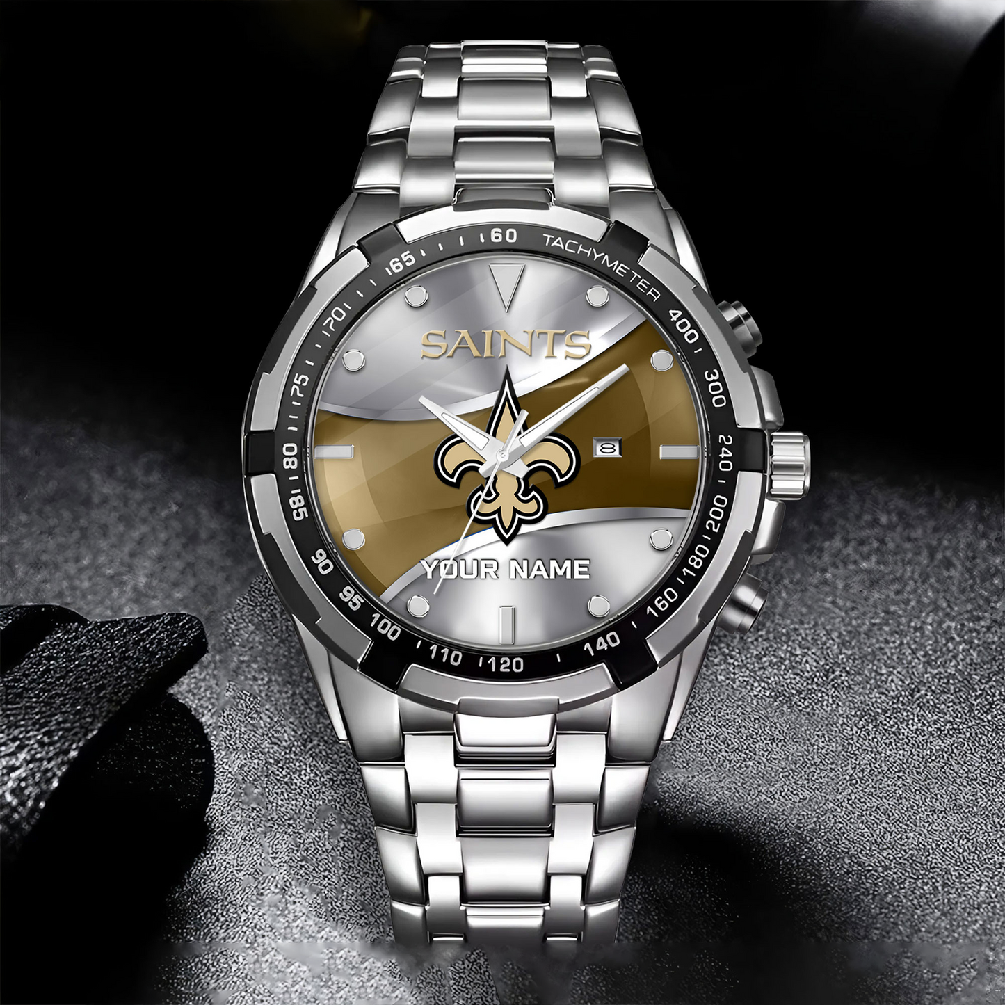 NO x NFL Alloy Men Quartz Watch - Custom Name DATND TANTD