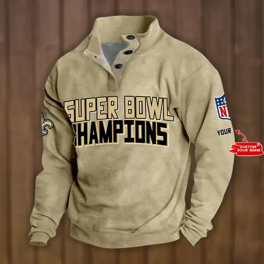 NO x NFL Double Breasted Stand Collar Hoodies DATND TANTD