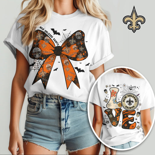 NO x NFL Halloween Bow 3D Shirt 0409 DatND DVT