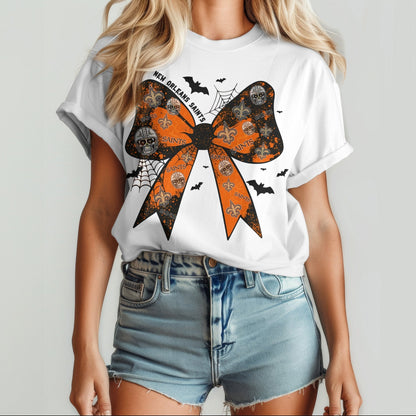 NO x NFL Halloween Bow 3D Shirt 0409 DatND DVT