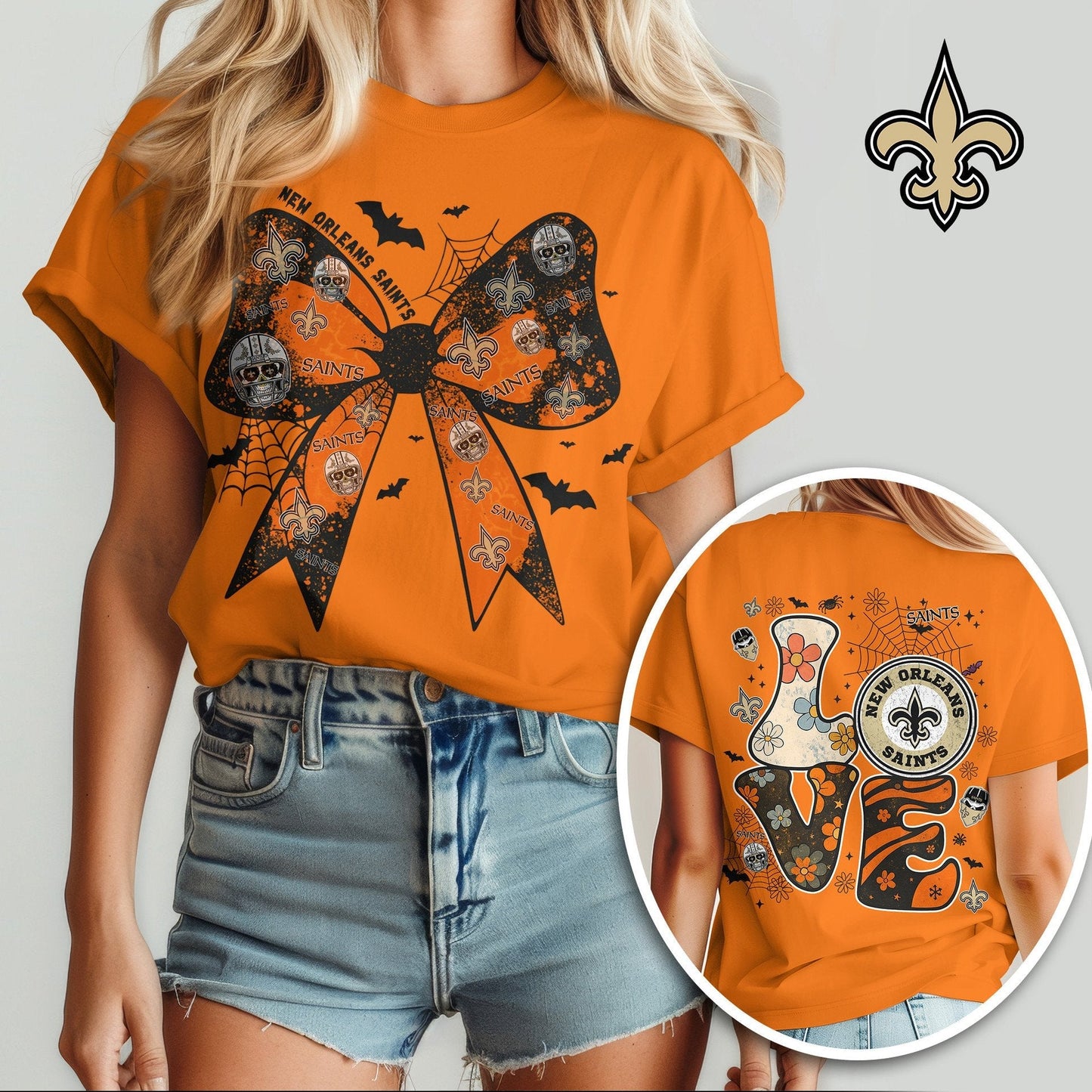 NO x NFL Halloween Bow 3D Shirt 0409 DatND DVT