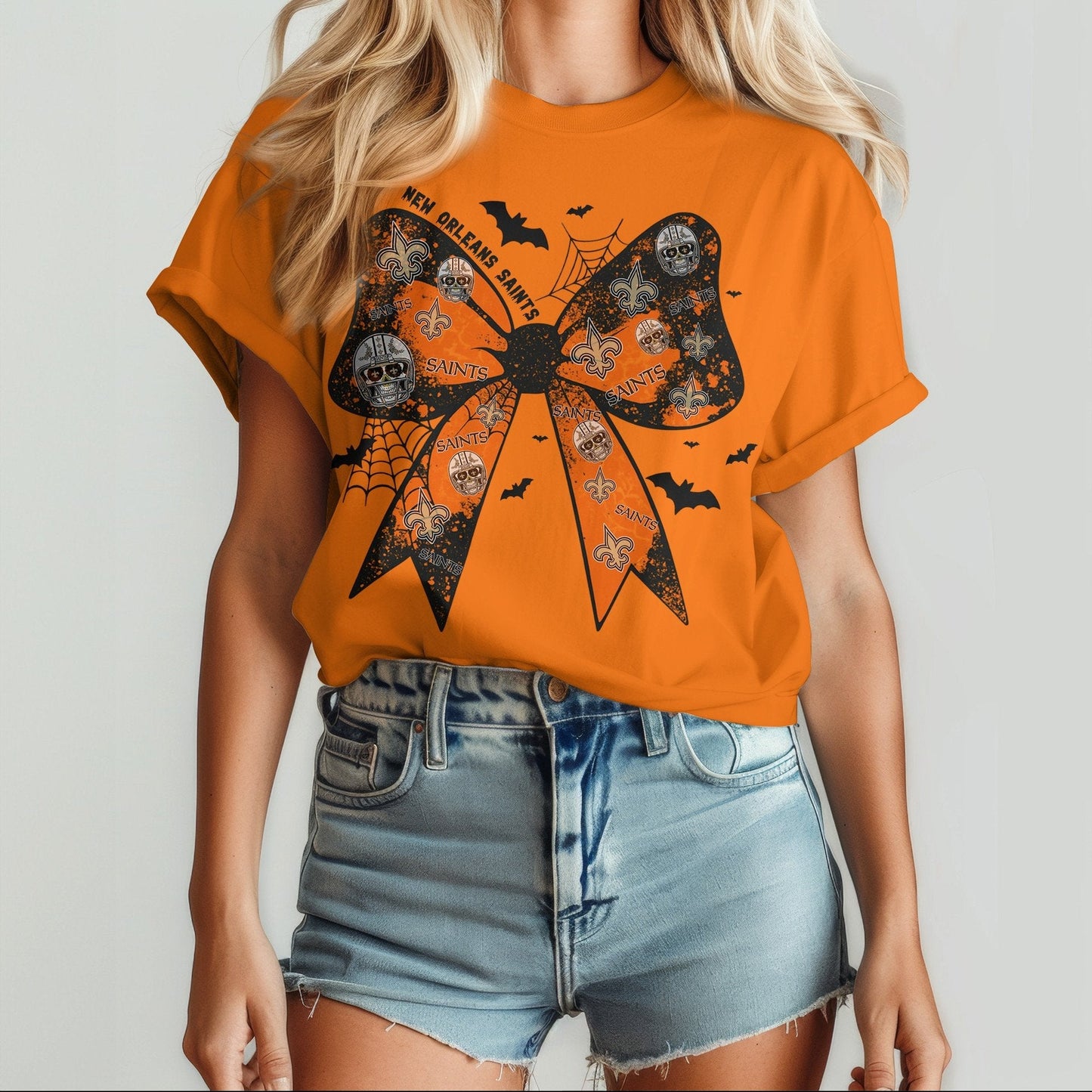 NO x NFL Halloween Bow 3D Shirt 0409 DatND DVT