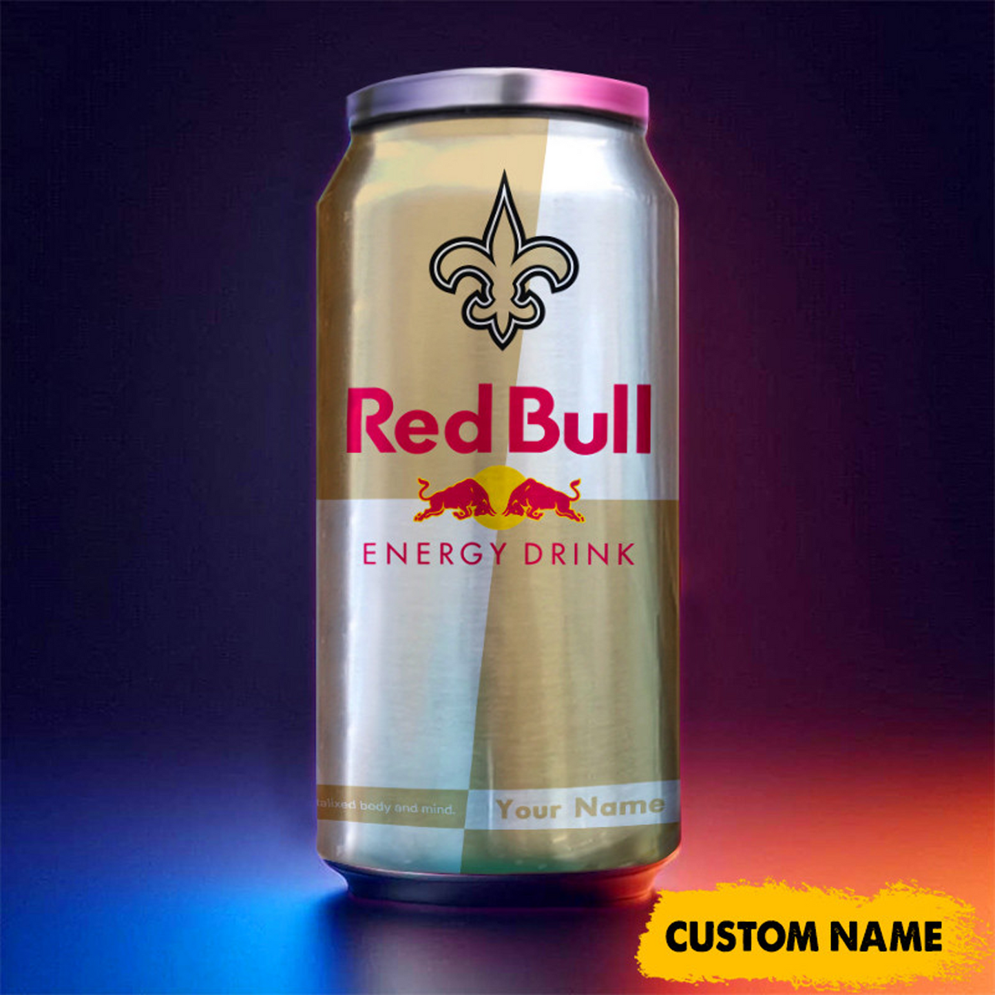 NO x NFL Mix RedB Drink Can Tumbler Custom Any Name DATND TANTD