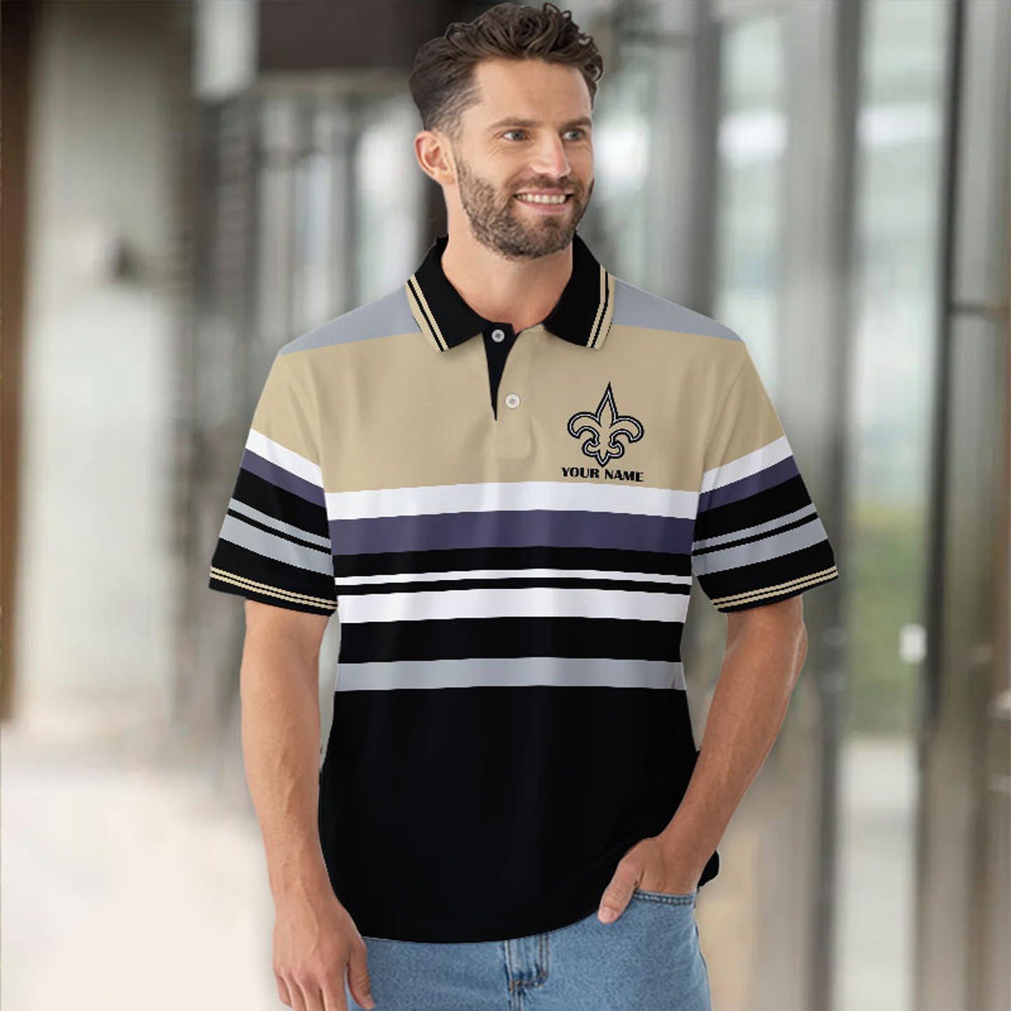 NO x NFL New Style Men Short Sleeves Polo Shirt DatND DVT