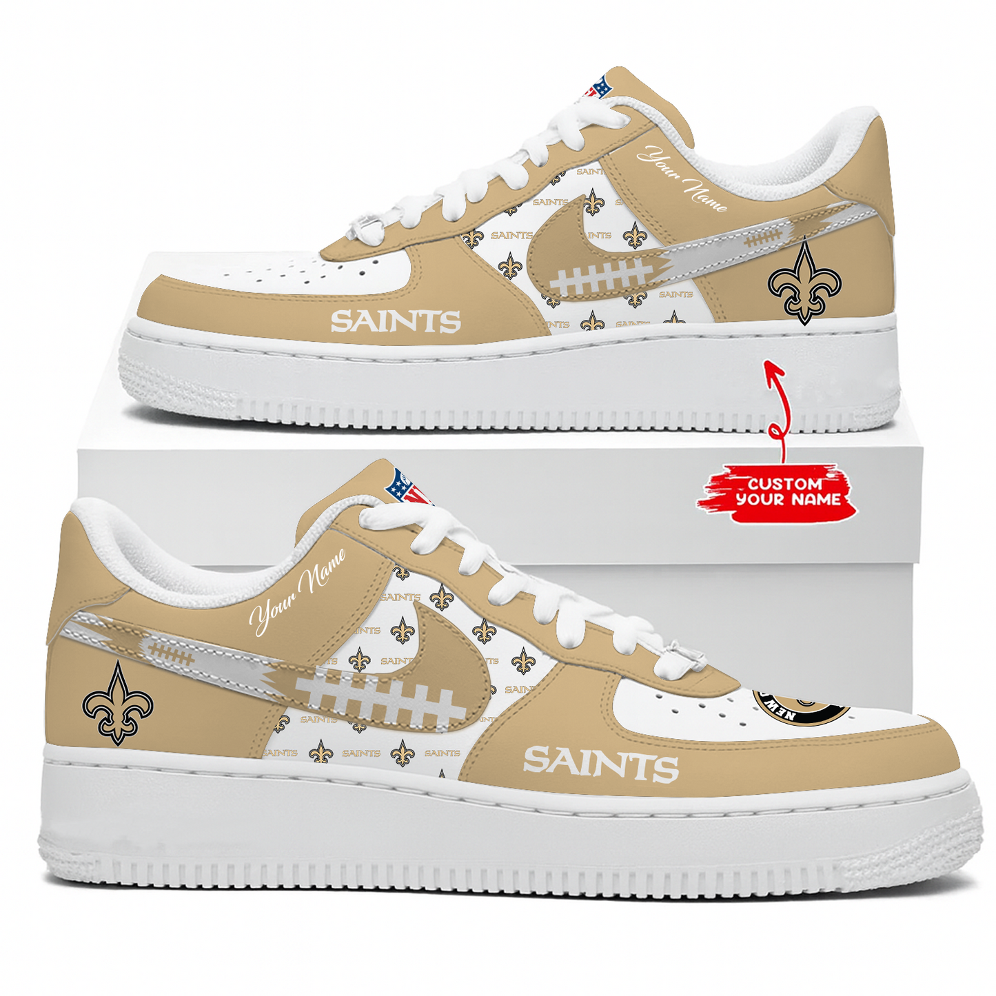 NO x NFL Personalized AF1 Shoes DatND DVT