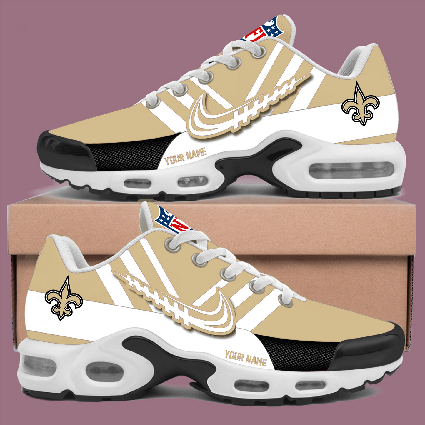 NO x NFL Personalized Air Max Plus Sneakers DATND TANTD