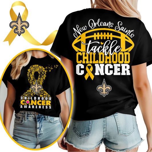 NO X NFL Premium Childhood Cancer Awareness Month 3D Shirt DatND ThuongNH