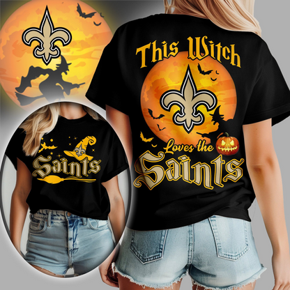 NOS Premium NFL Halloween Witch Women Shirt DDT CTND