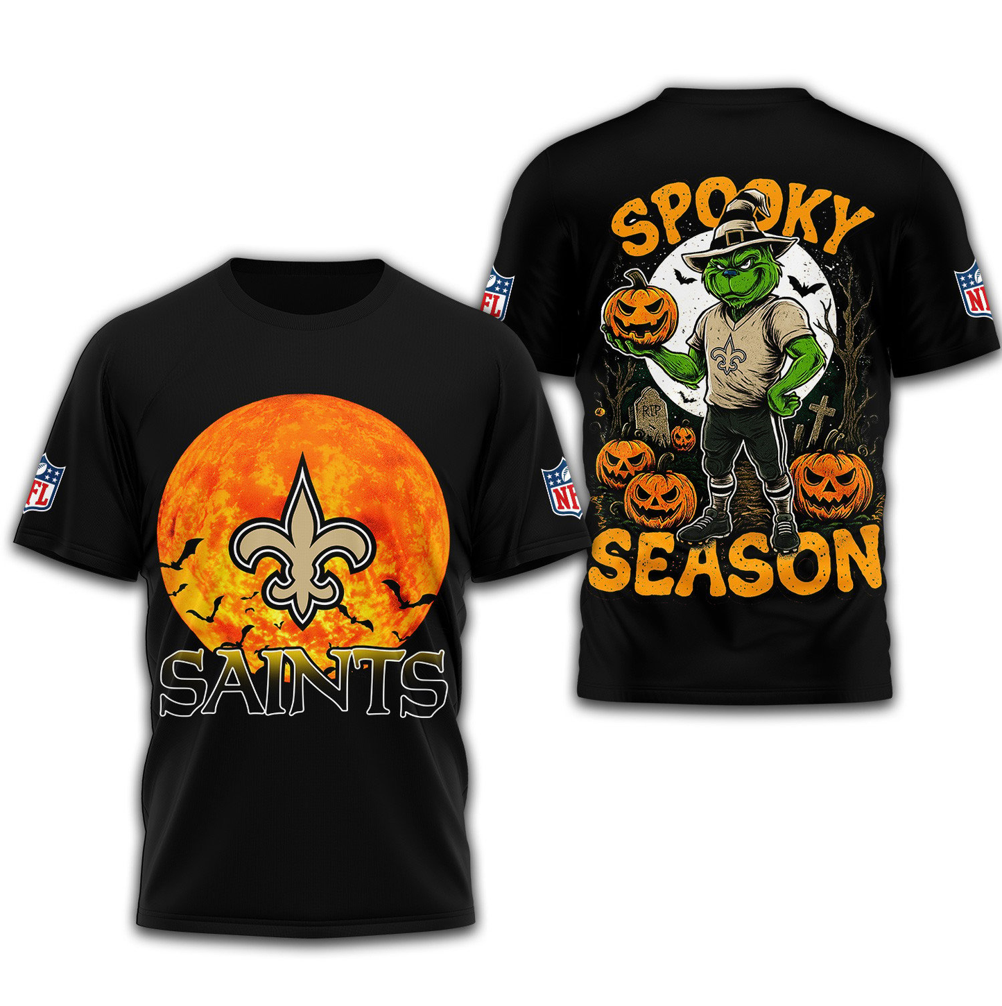 NOS Premium NFL Spooky Season 3D Shirt DDT CTND