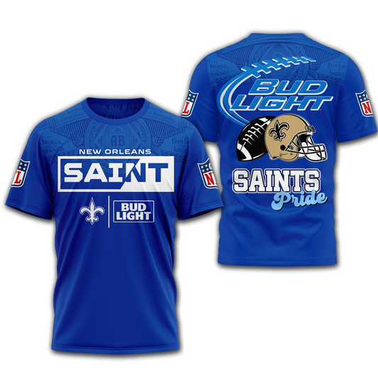 NOS Premium NFL x Bud Light 3D T-shirt DDT CTND