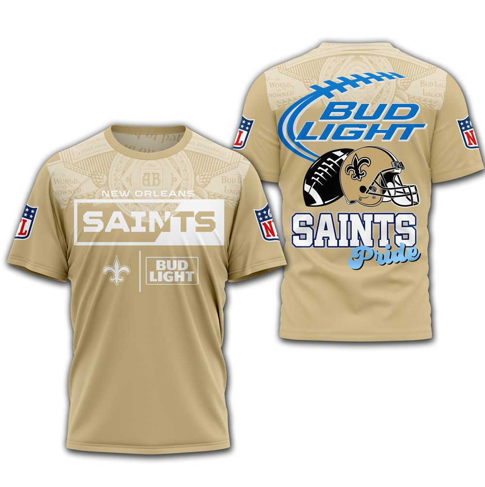 NOS Premium NFL x Bud Light 3D T-shirt DDT CTND