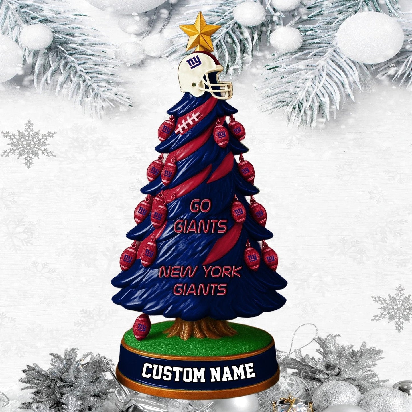 NYG NFL Acrylic Block Gift For Fans DDT CTND