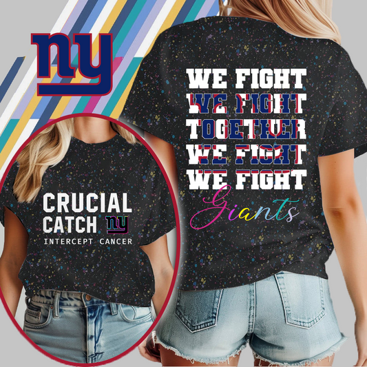 NYG NFL Crucial Catch We Fight Together T-Shirt DDT HLPHUONG
