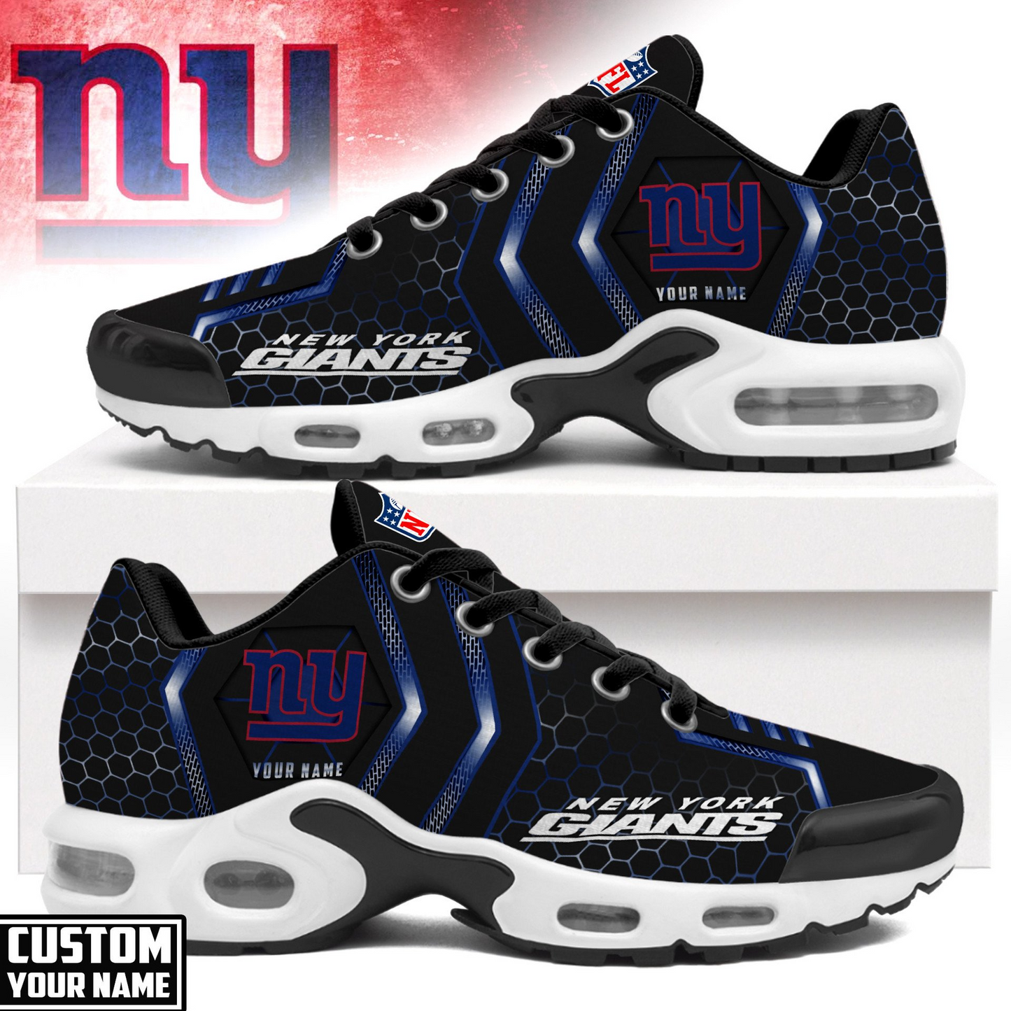 NYG NFL Personalized Air Max Shoes Exclusive DDT CTND