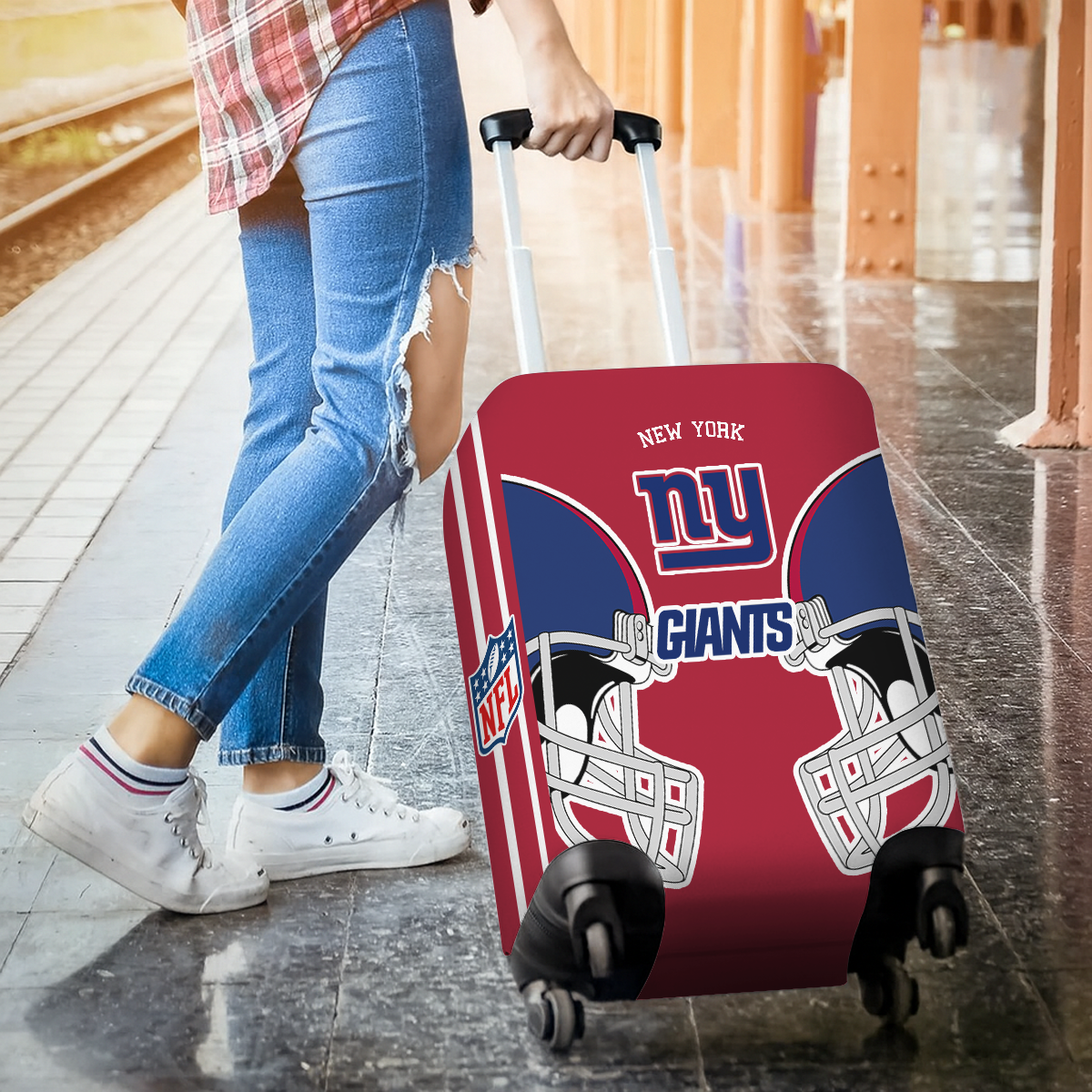 NYG NFL V2 Luggage Cover Suitcase Protector DDT NTL
