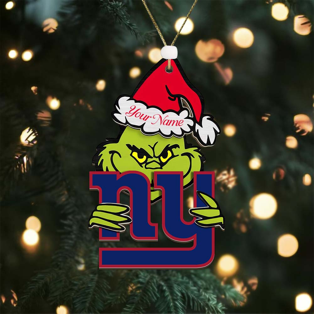 NYG NFL x Grin Christmas Ornament DDT HLP