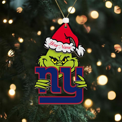 NYG NFL x Grin Christmas Ornament DDT HLP