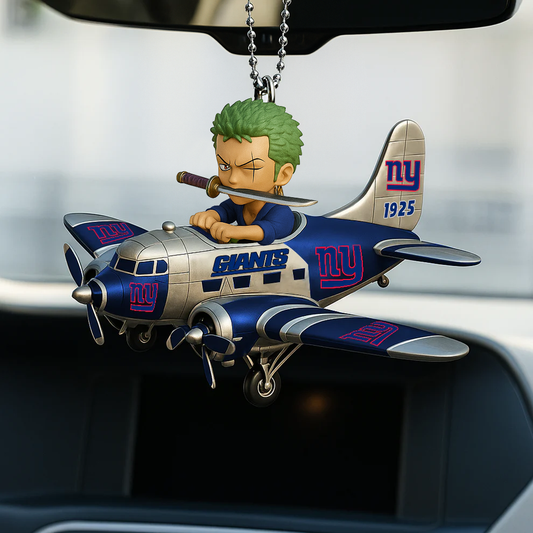 NYG NFL x Zoro Premium Car Hanging Ornament DDT NTL