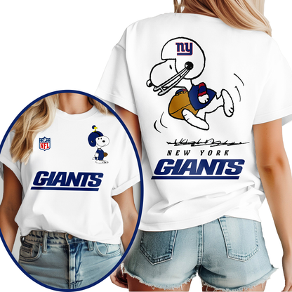 NYG Premium NFL x Peanuts 3D Shirt DDT CTND