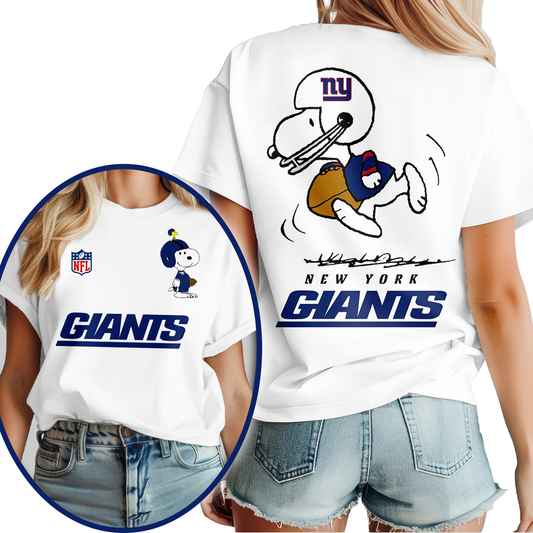NYG Premium NFL x Peanuts 3D Shirt DDT CTND