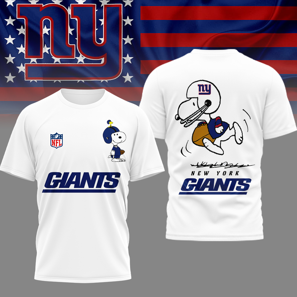 NYG Premium NFL x Peanuts 3D Shirt DDT CTND