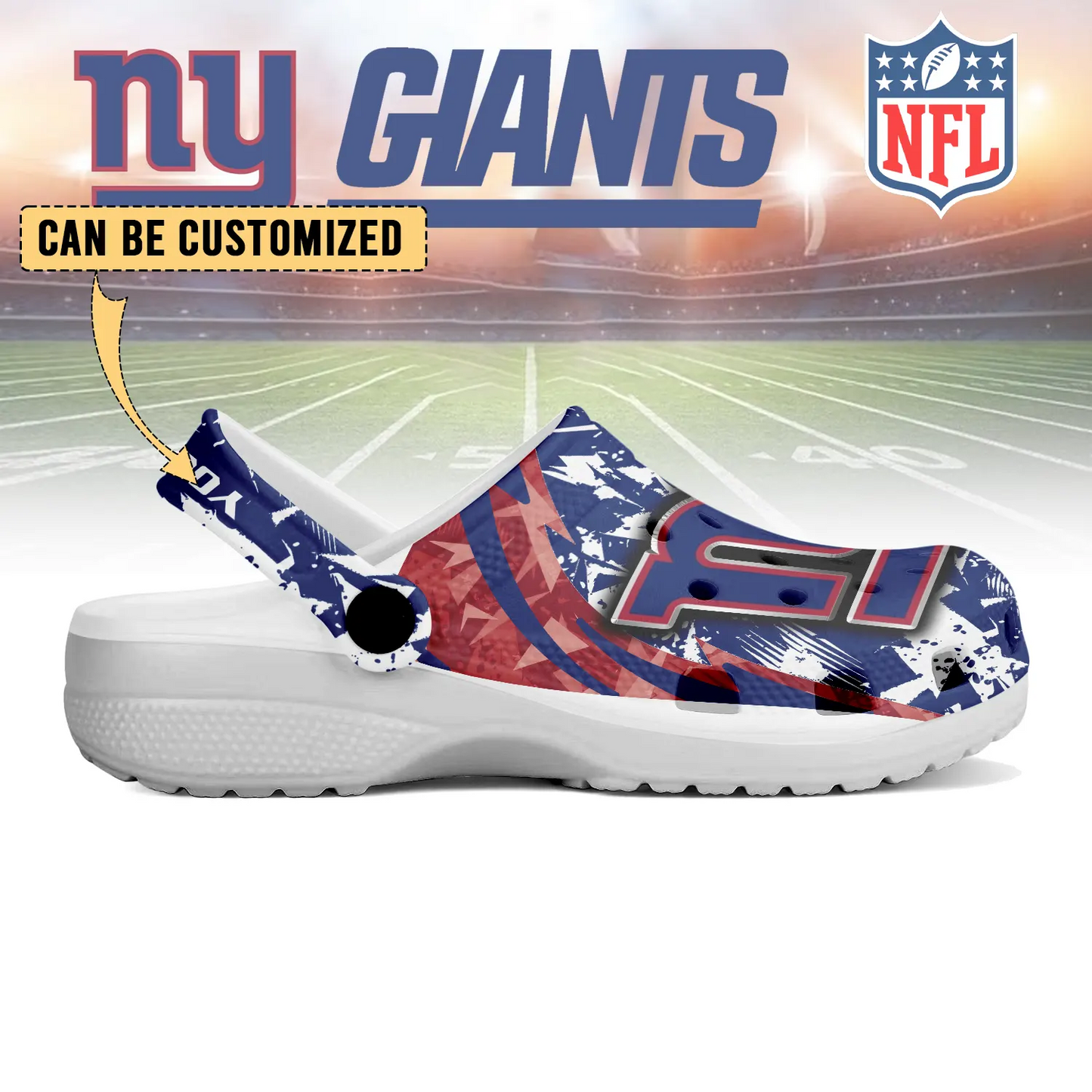 NYG x NFL Crocs Crocband Clogs Shoes DatND DVT