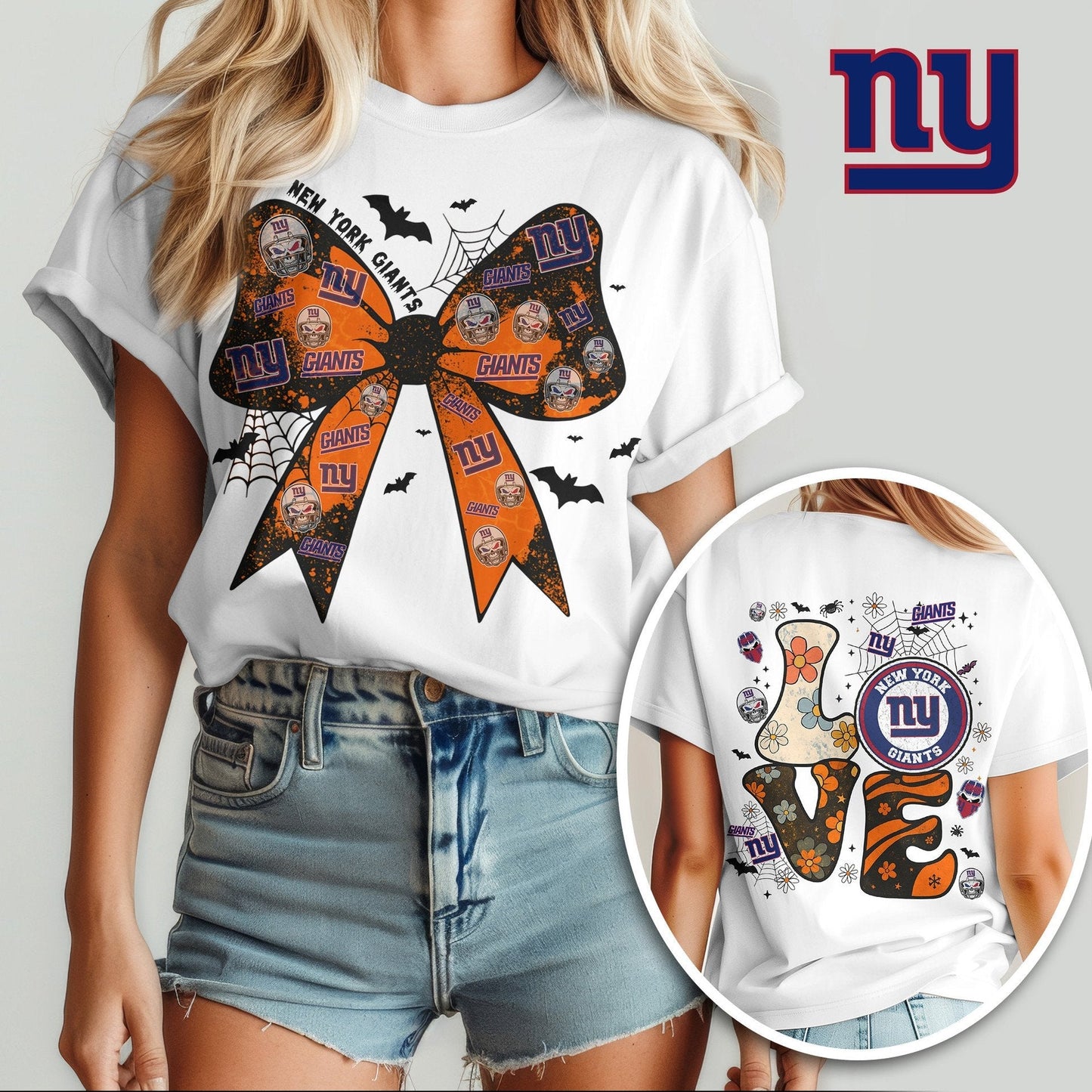 NYG x NFL Halloween Bow 3D Shirt 0409 DatND DVT