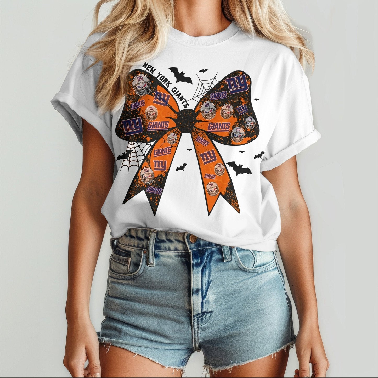 NYG x NFL Halloween Bow 3D Shirt 0409 DatND DVT