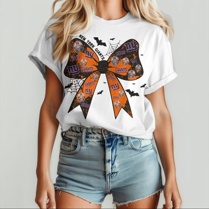 NYG x NFL Halloween Bow 3D Shirt 0409 DatND DVT