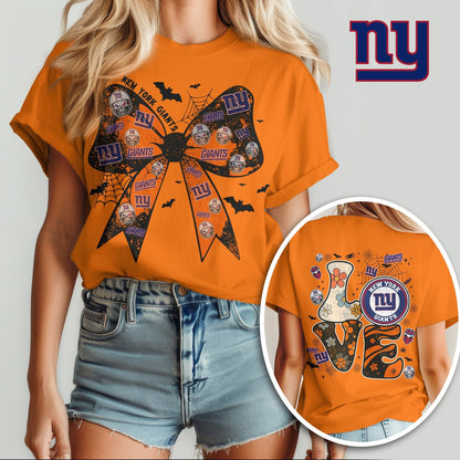 NYG x NFL Halloween Bow 3D Shirt 0409 DatND DVT