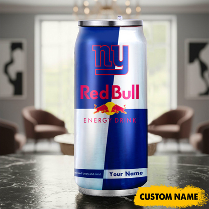 NYG x NFL Mix RedB Drink Can Tumbler Custom Any Name DATND TANTD