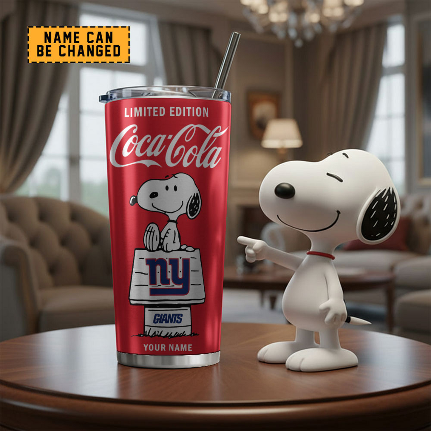 NYG x NFL Mix Snoopy & Red Coca Tumbler DatND DVT