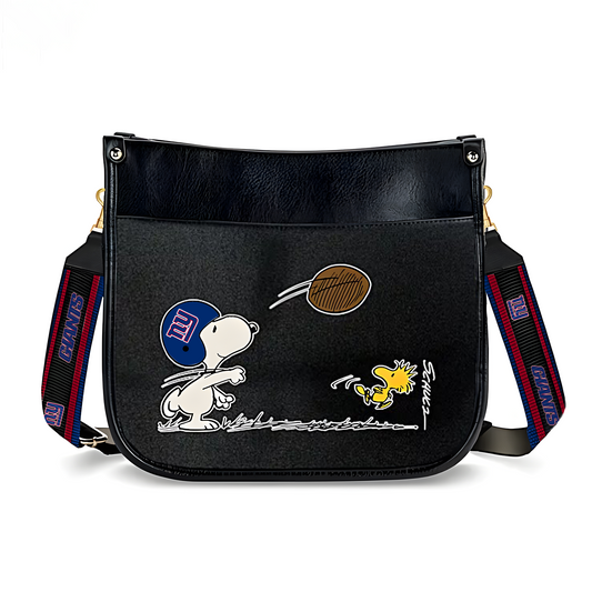 NYG x NFL Peanuts Snoopy Football Shoulder Bag DatND ThuongNH