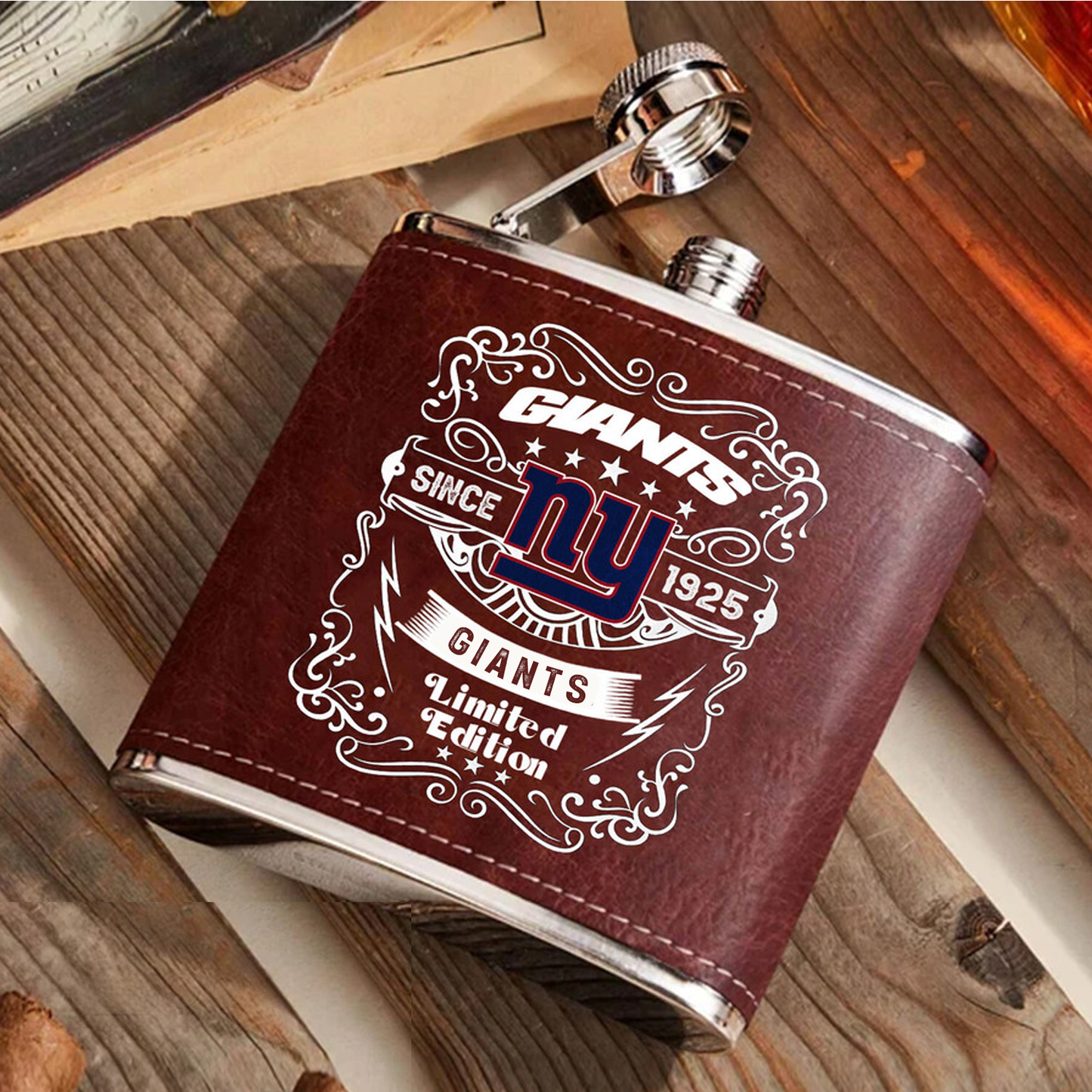 NYG x NFL Stainless Steel Flask DatND ThuongNH