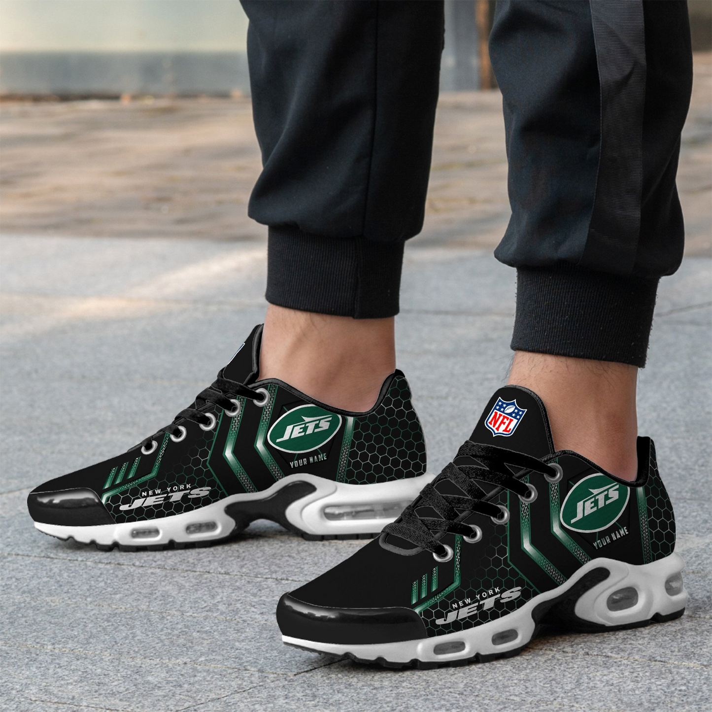 NYJ NFL Personalized Air Max Shoes Exclusive DDT CTND