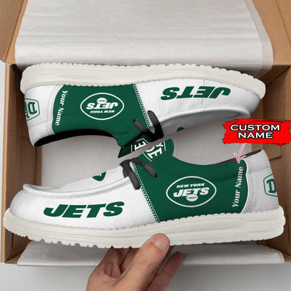 NYJ Personalized NFL Hey Dude Shoes DatND ThuongNH