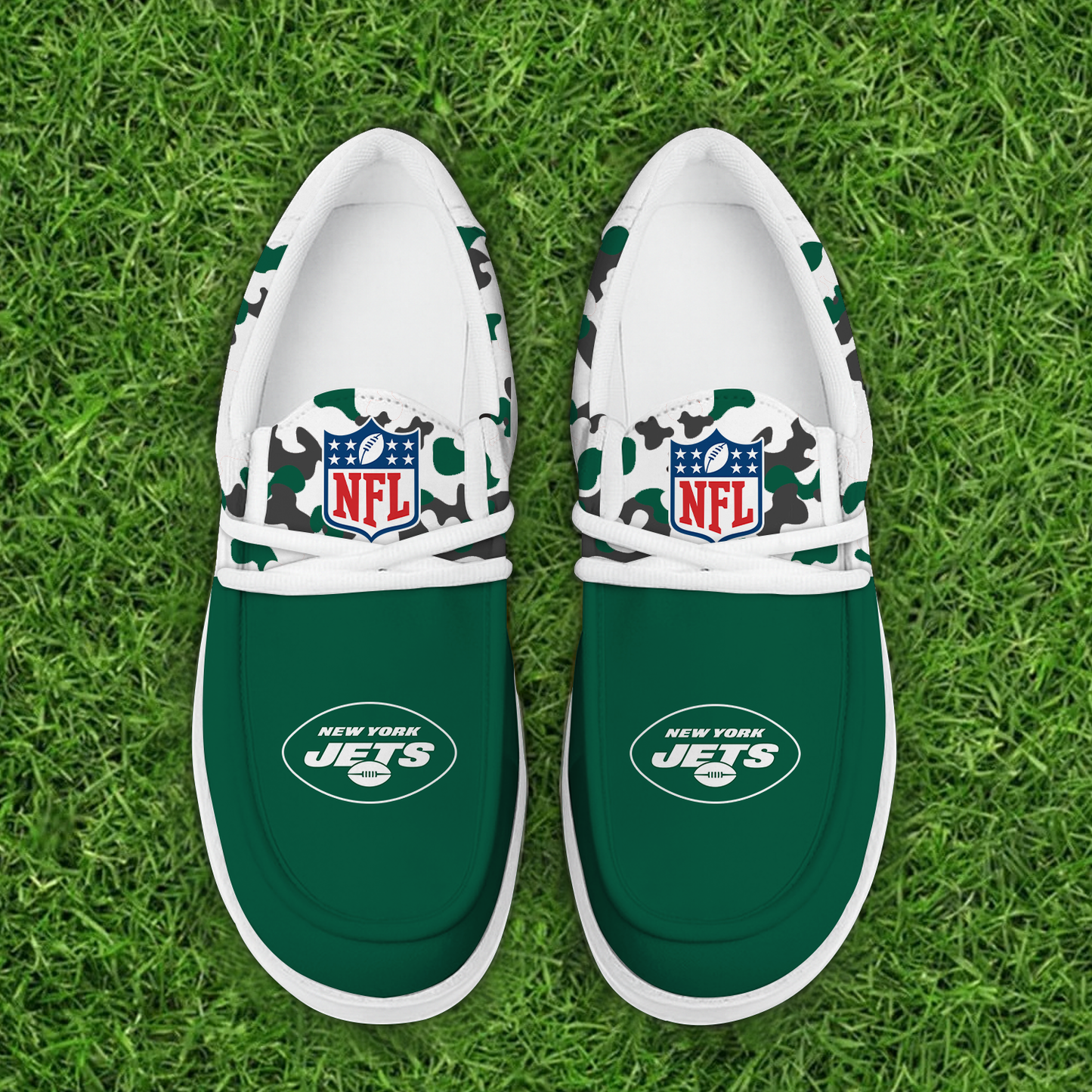 NYJ Personalized NFL Hey Dude Shoes DatND ThuongNH