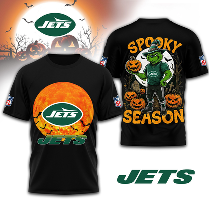NYJ Premium NFL Spooky Season 3D Shirt DDT CTND
