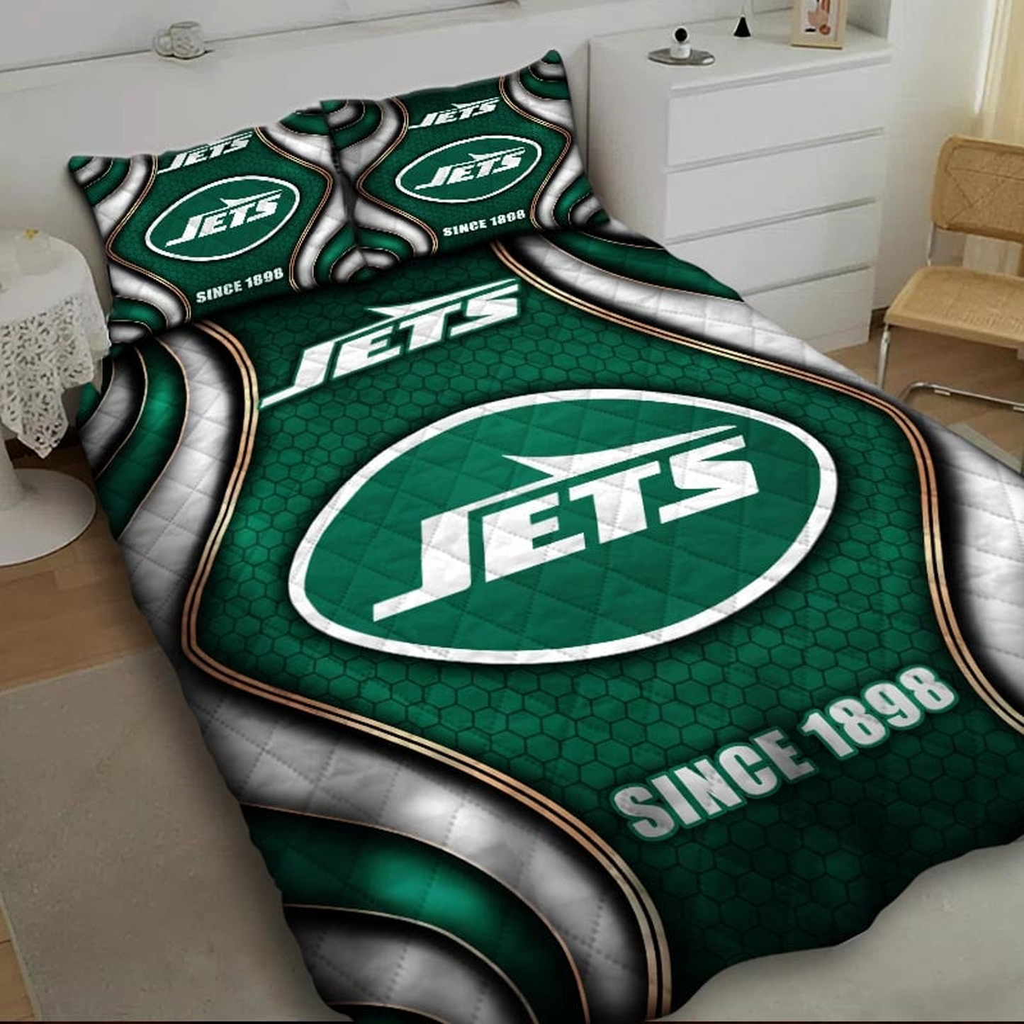 NYJ x NFL Bedding Set Multicolor V1 DATND TANTD