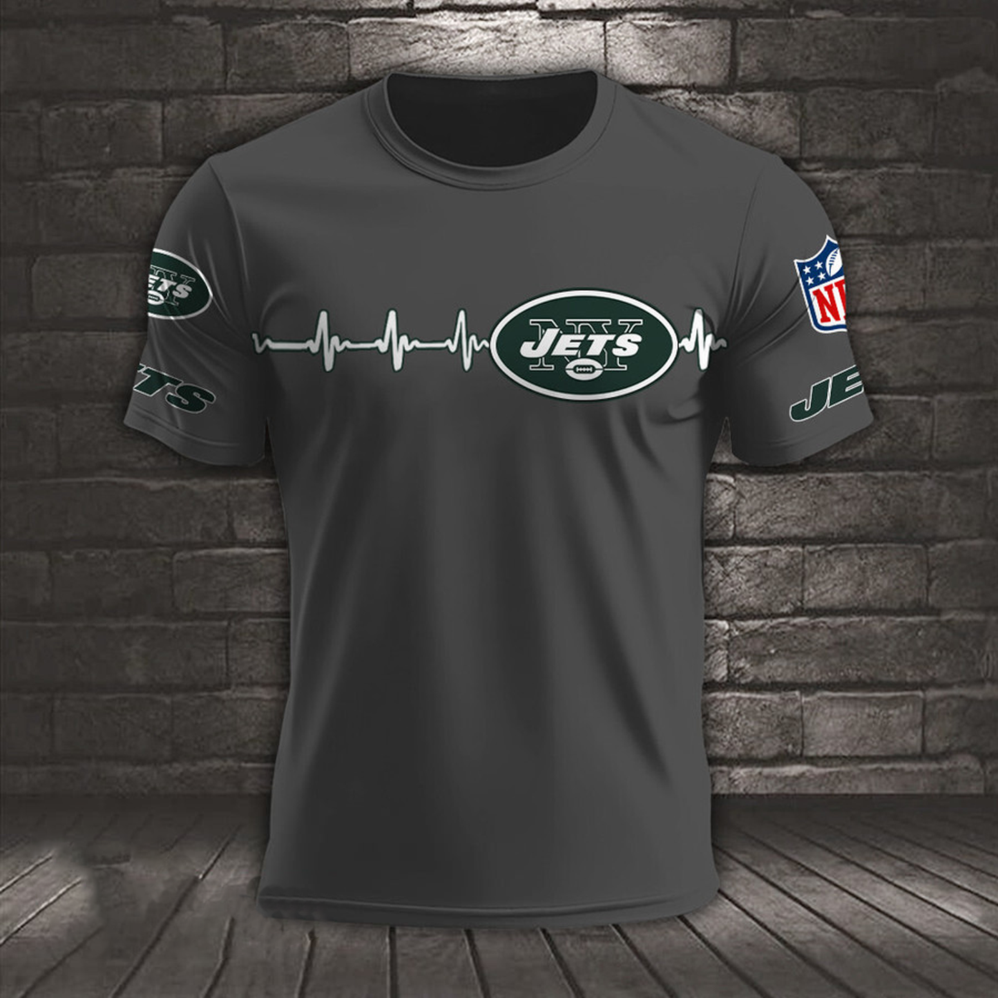 NYJ x NFL Heart Rate Map Special 3D Shirt DatND ThuongNH