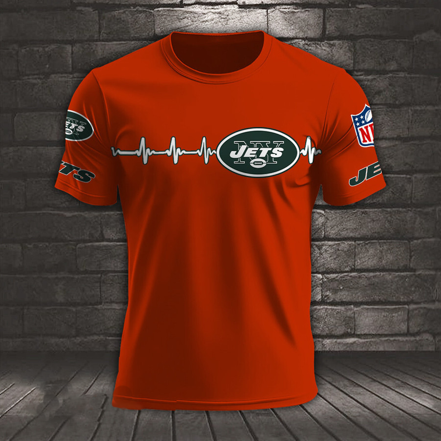NYJ x NFL Heart Rate Map Special 3D Shirt DatND ThuongNH