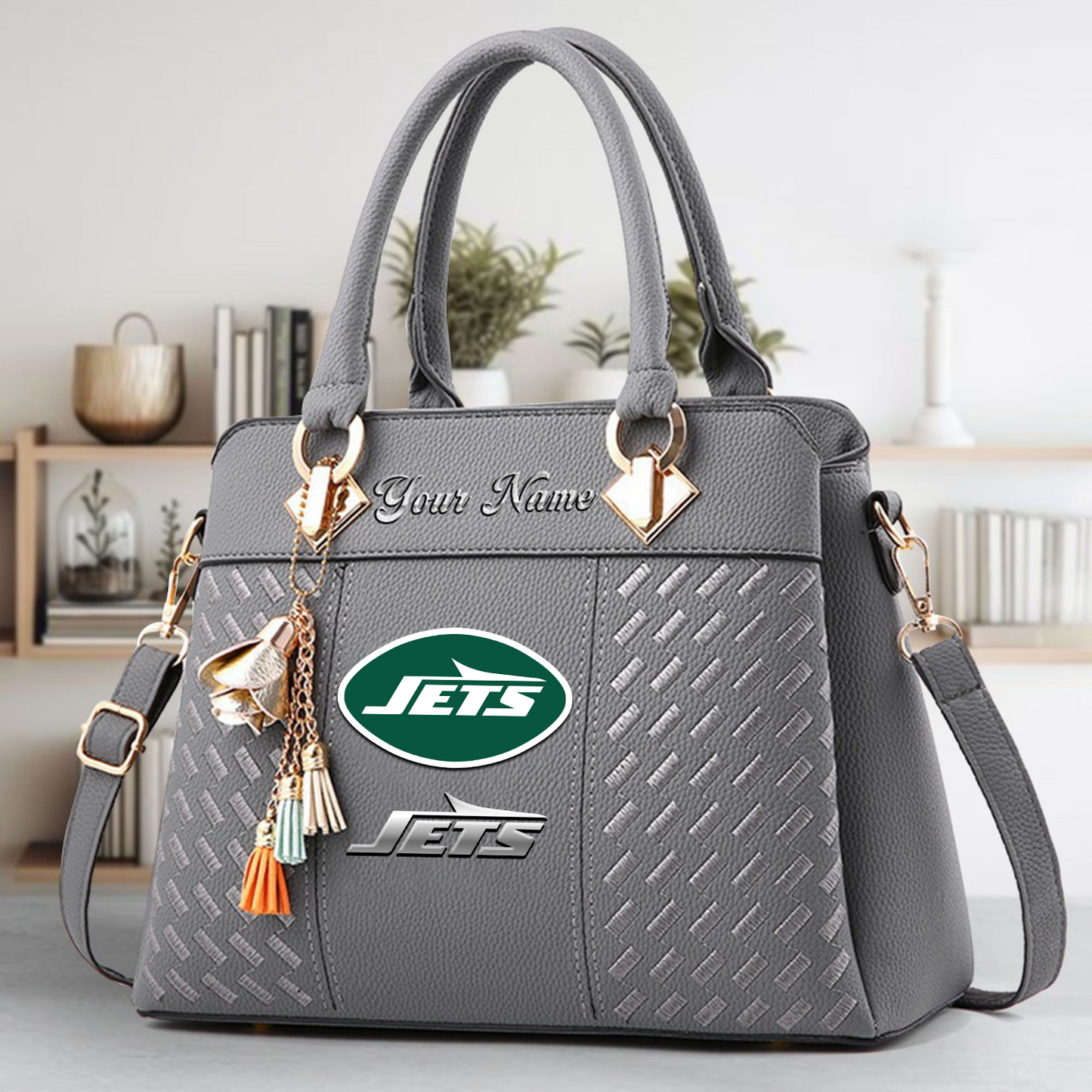 NYJ x NFL Leather Bag DATND TANTD