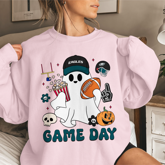 PE Game Day Football Ghost Sweatshirt DDT NTL